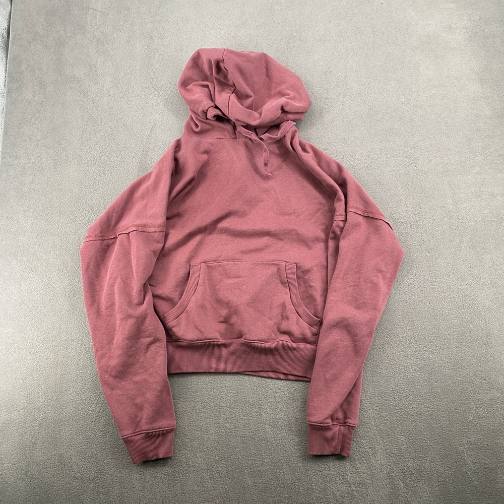 Lucky Brand Los Angeles Hoodie‎ Rose Pink Fleece Sweatshirt Medium Mens Women